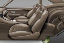 Rendering of a design for a car interior