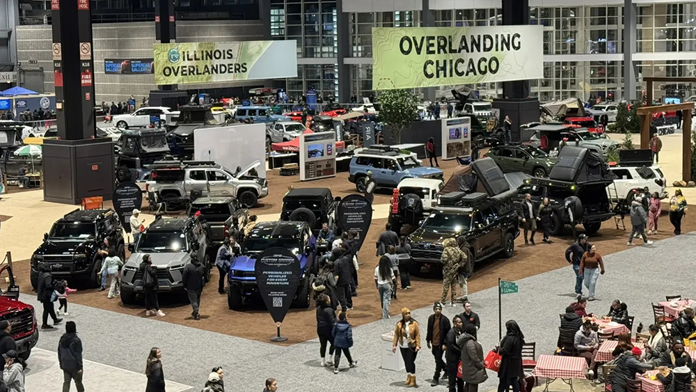 Overland Chicgo exhibit at 2025 Chicago Auto Show