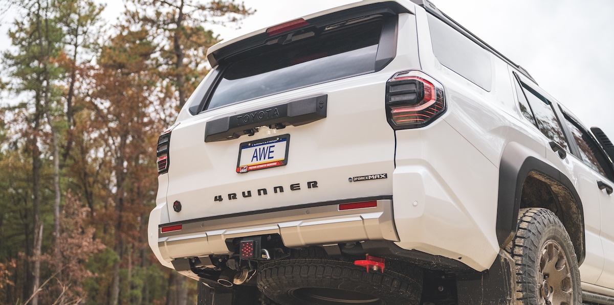 performance exhaust awe 4runner system exterior rear