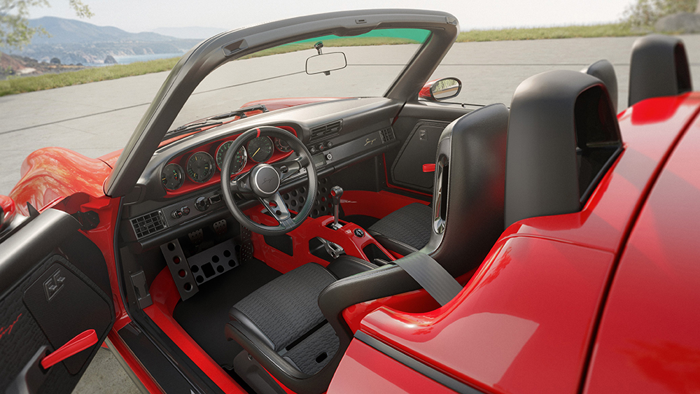 Singer Porsche 911 Carrera Cabriolet interior