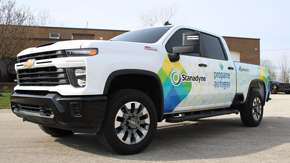 Truck with Stanadyne log