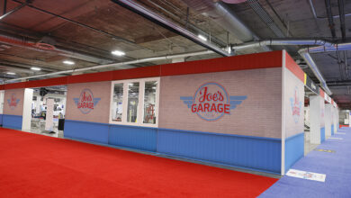 joes garage outside signs