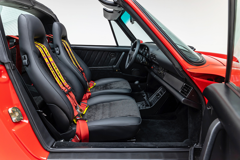 1985 Porsche 911 Carrera Targa RUF BTR III interior
