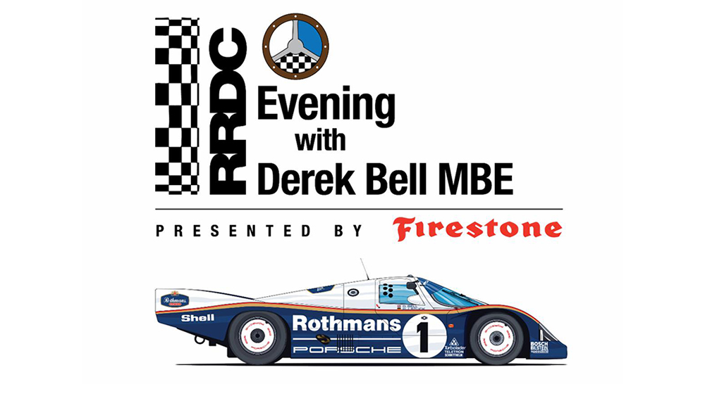 2026 RRDC Evening With Derek Bell MBE Event Logo