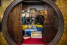 goodyear memorabilia inside a vault