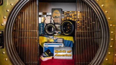 goodyear memorabilia inside a vault