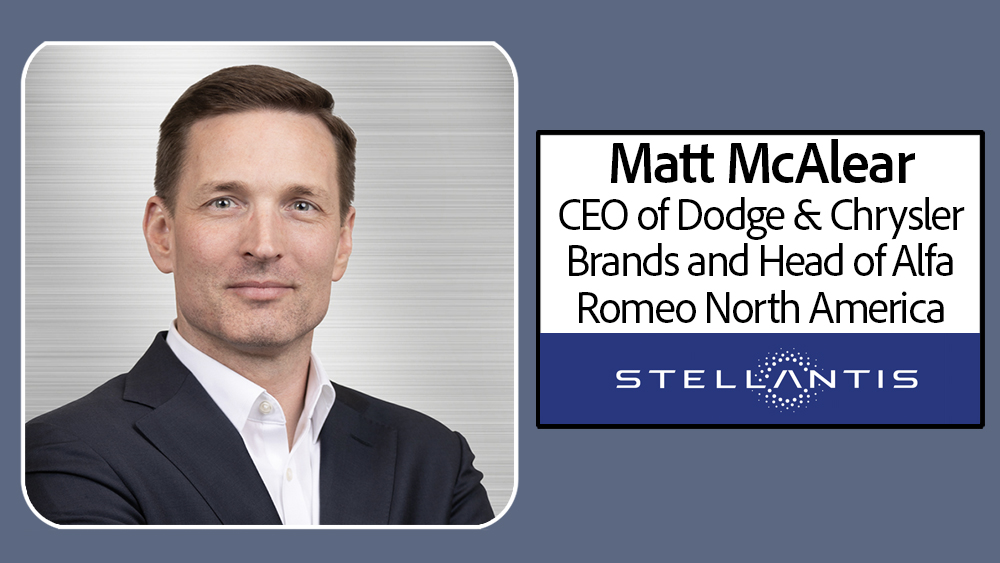 Matt McAlear is CEO of Dodgge and Chrysler