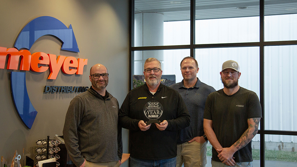 Meyer 2025 Vendor of the Year Industrial Supply – DeWalt Tools