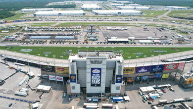 Aerial view of Nashville Superspeedway
