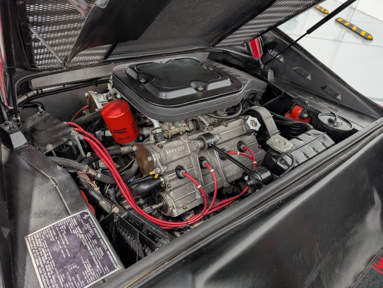 Rosso Corsa 1979 Ferrari 308 GTS Targa Engine