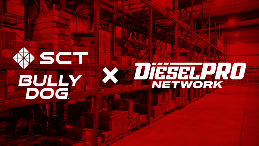 SCT, Bully Dog and Diesel Pro Network logos