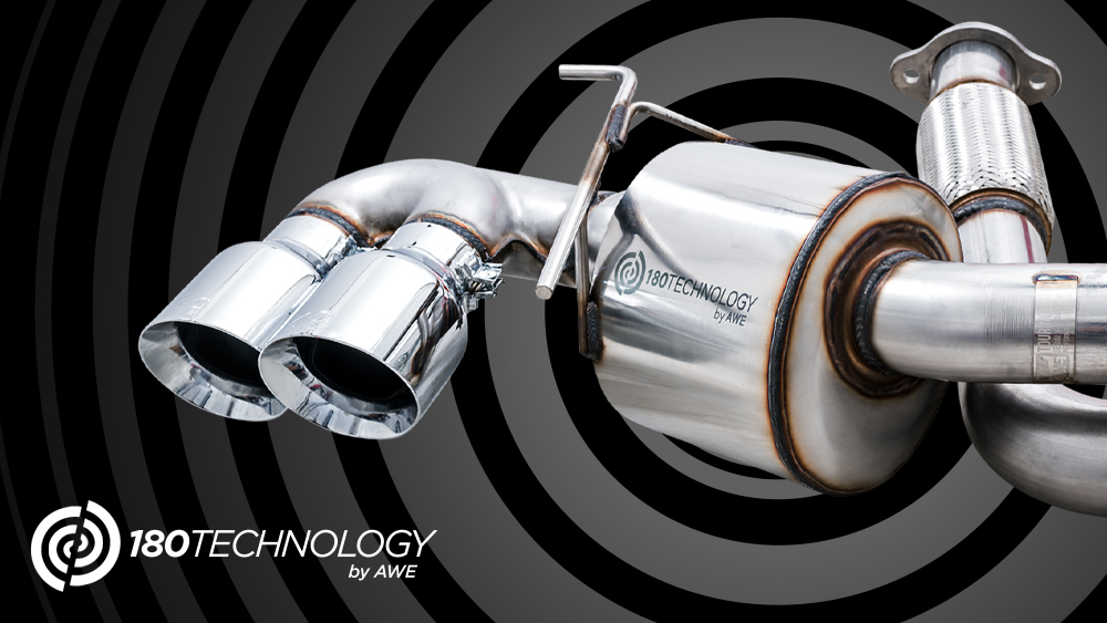 Exhaust system with 180 Technology from AWE