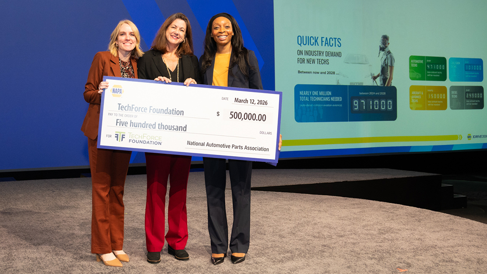TechForce Receives Large Donation from NAPA