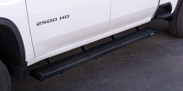 Closeup of the HD WorkStep running board