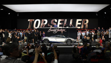 2016 Pagani Huayra displayed as Top Seller at Barrett-Jackson Palm Beach
