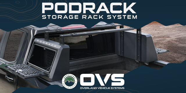 The Pod Rack Storage System from Overland Vehicle Systems