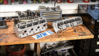AFR Cylinder Heads on workbench
