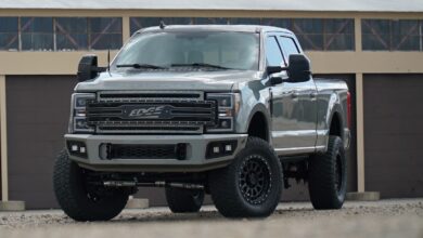 diesel performance edge truck front quarter gray