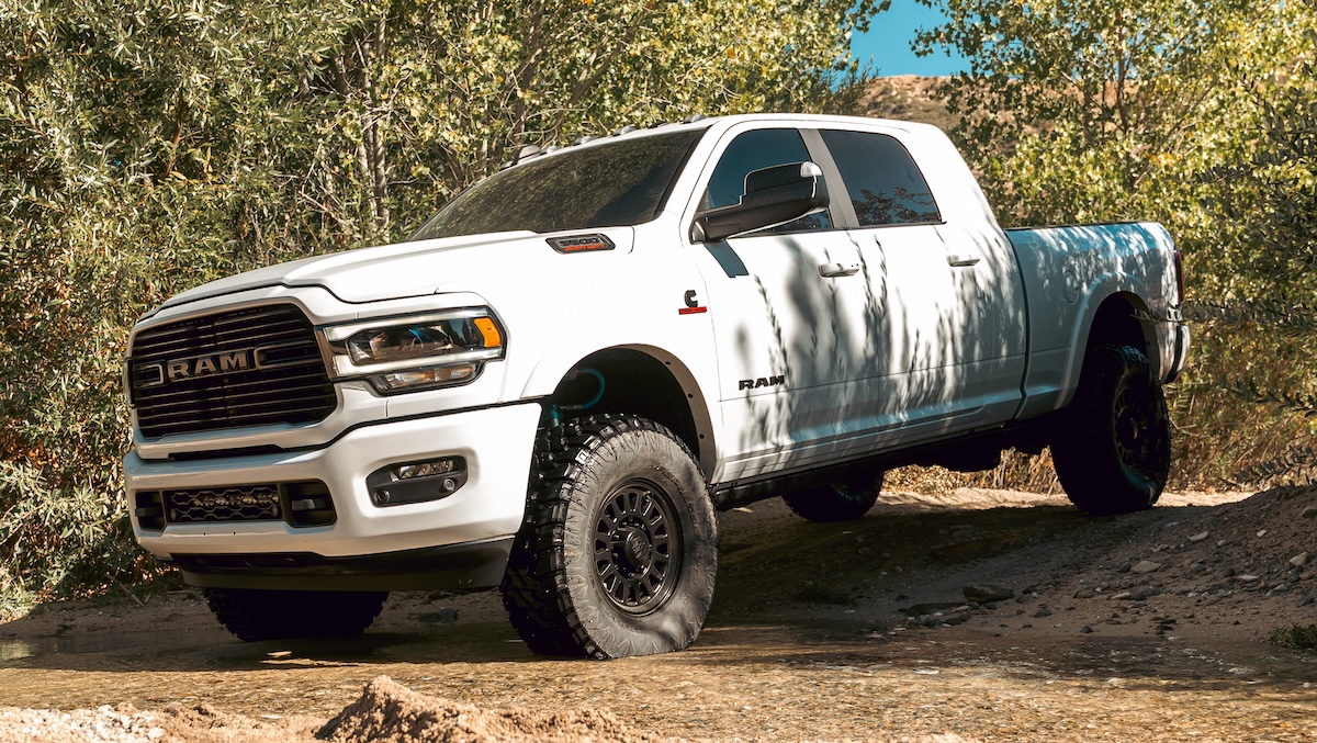 diesel performance rbp wheels off-road white truck