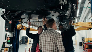 Ford engineers working under upcoming Ford EV truck