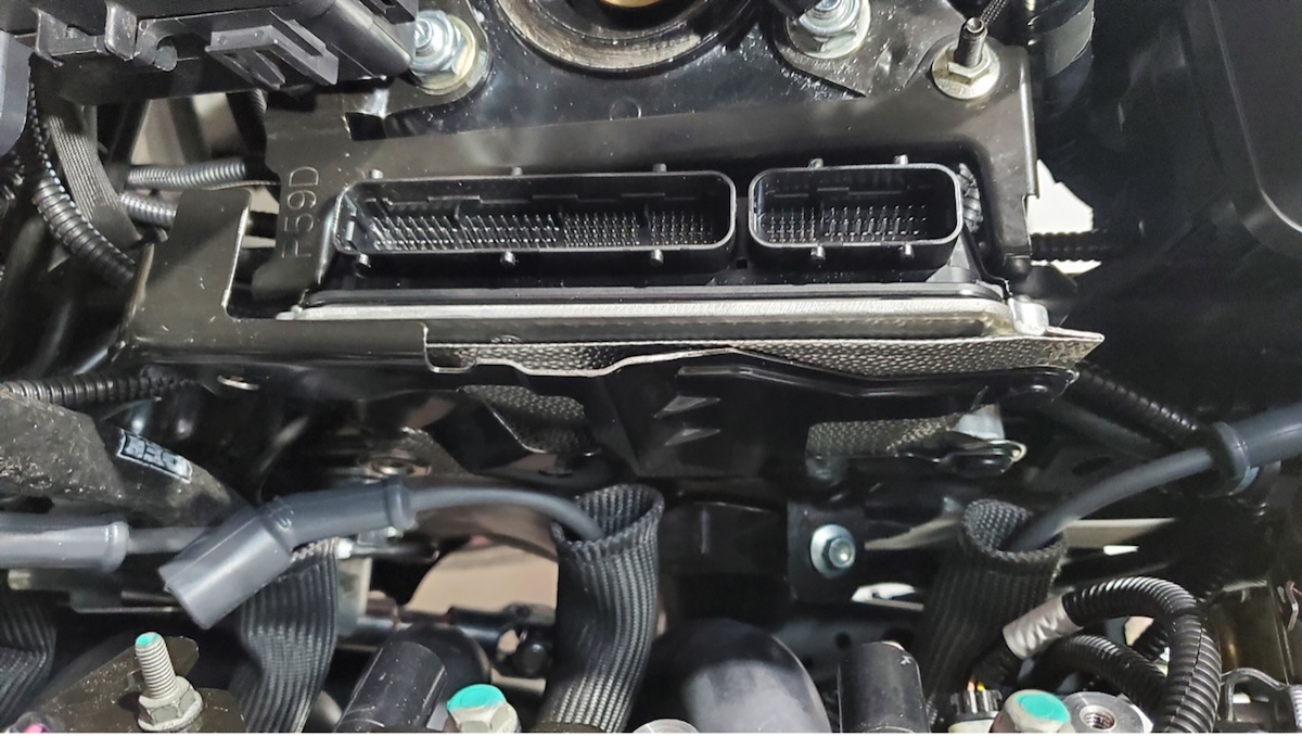 heat & sound control koolmat heat shield installed