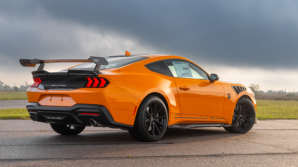 “Super Venom” Mustang from rear