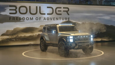 Hyundai Boulder Concept on display at New York International Car Show