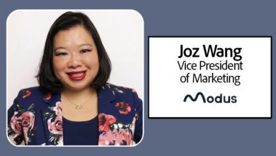 Joz Wang as Vice President of Marketing Modus