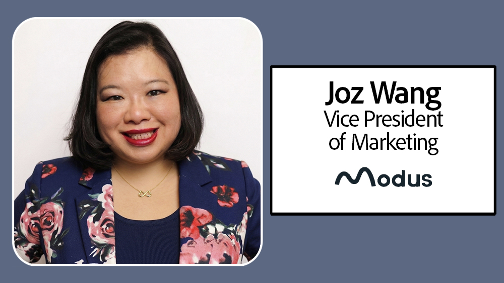 Joz Wang as Vice President of Marketing Modus