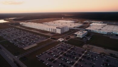 polestar volvo south carolina manufacturing plant overhead shot