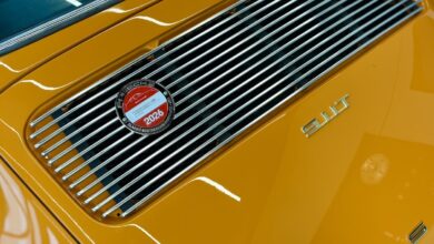 porsche 911 ecu yellow back grate