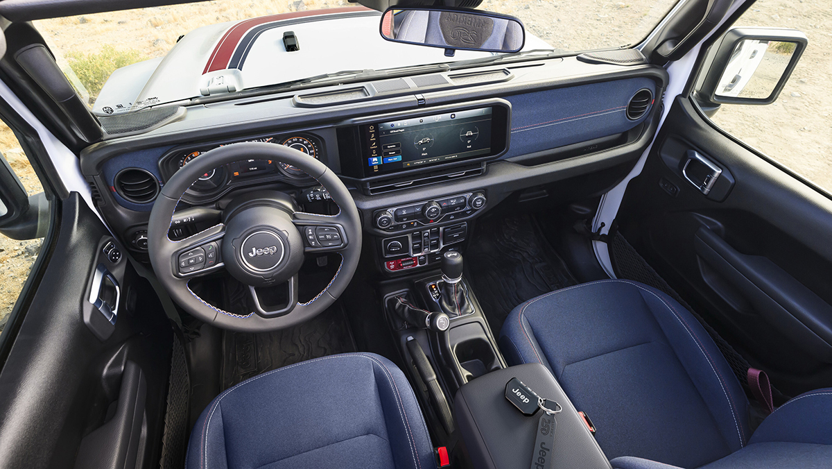 The 2026 Jeep Wrangler America250 interior