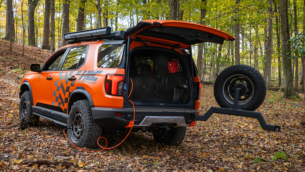 2026 Passport TrailSport HRC Concept from rear parked in woods
