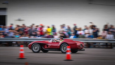 1958 Ferrari Testa Rossa on the Simeone Museum tarmac