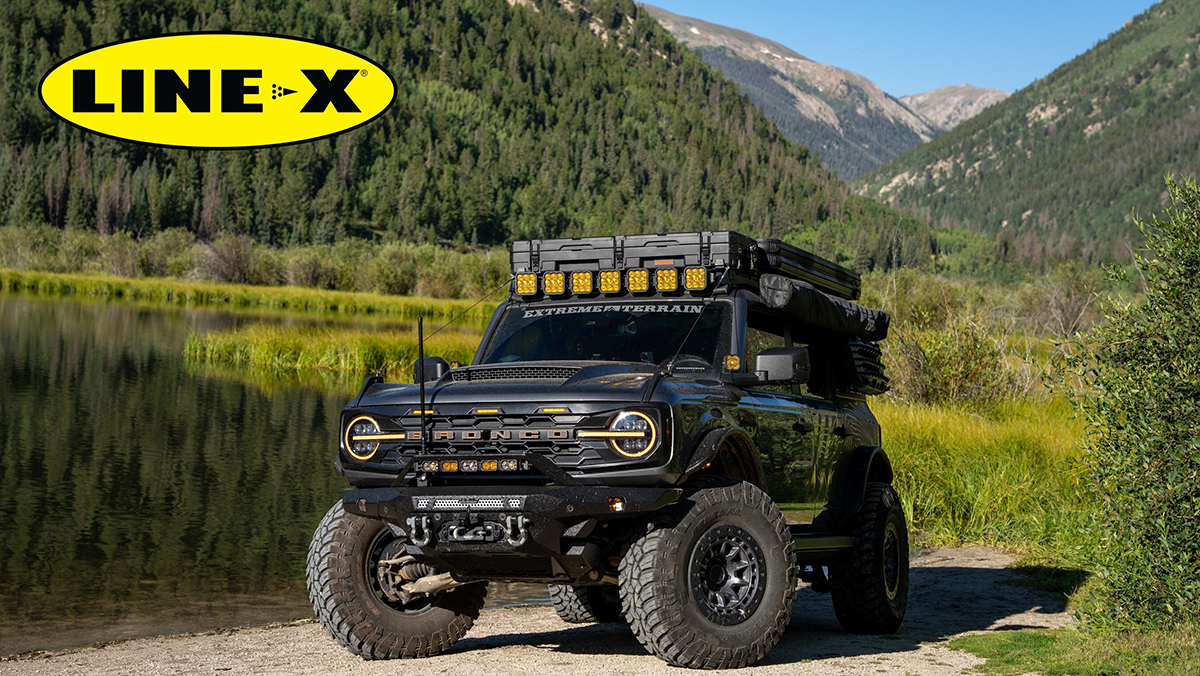 Bronco with LINE-X logo
