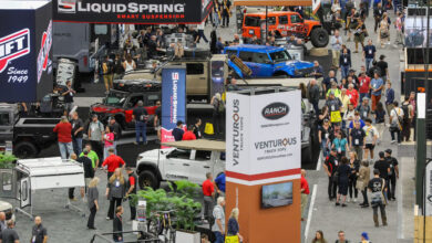 Crowded SEMA Show floor