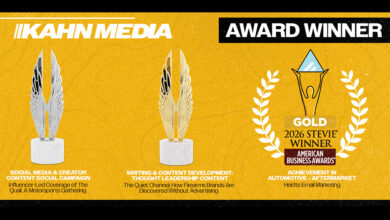 Graphic for Kahn Media's Hermes and Steview Awards