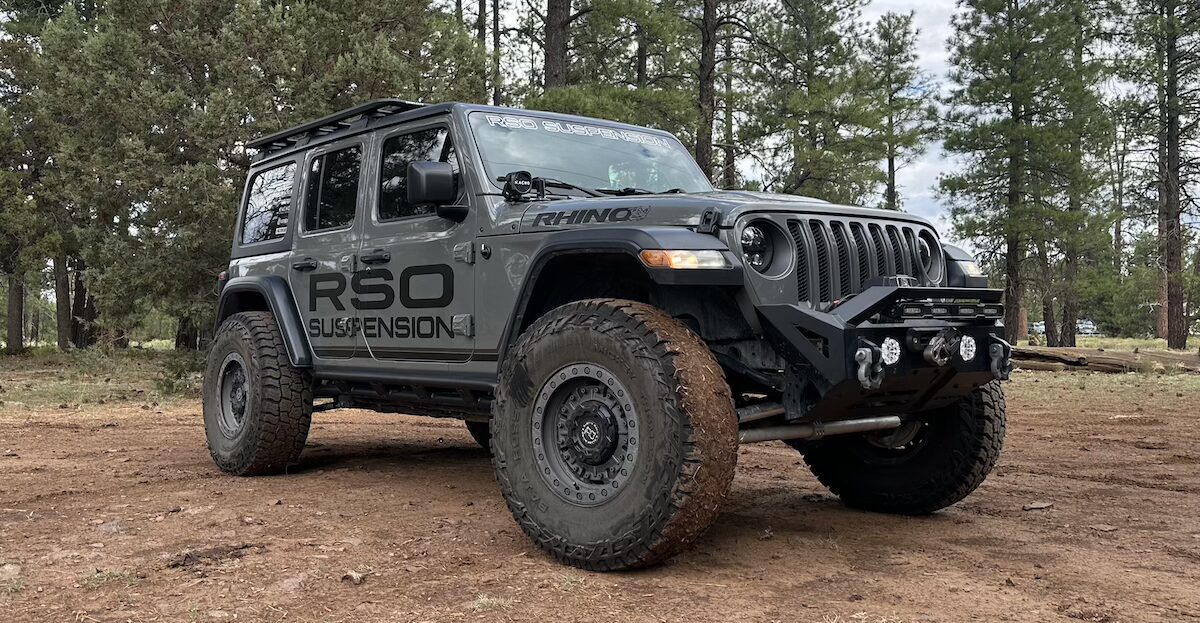 lifts & leveling kits rso off-road gray jeep with oversized tires