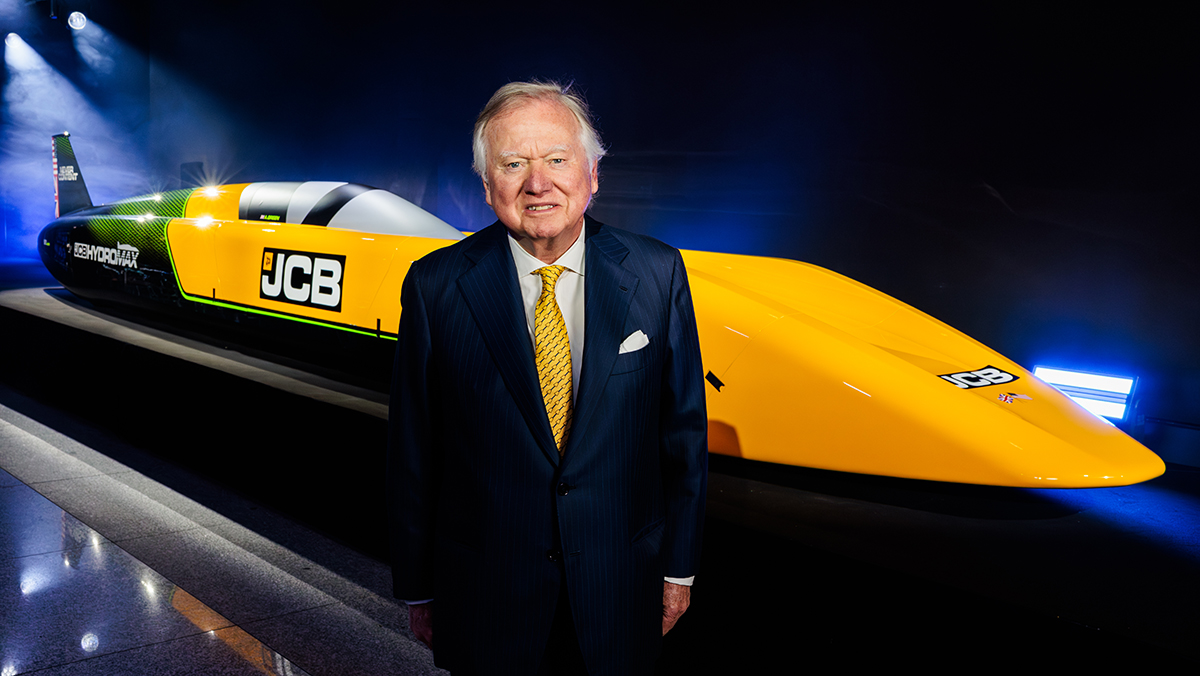 Lord Bamford with JCB Hydromax