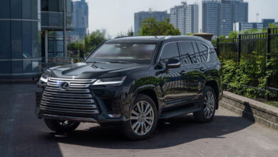 Miami Armored Lexus LX 700h parked in front of building