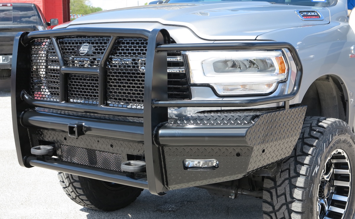 off-road bumpers steelcraft full guard silver ram truck