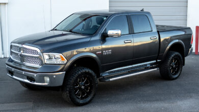 Raptor Series running board mounted on Ram 1500