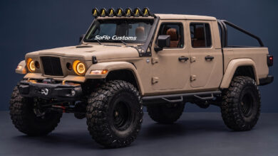 SoFlo Customs Kaizer Edition Jeep Gladiator Front 3/4 View