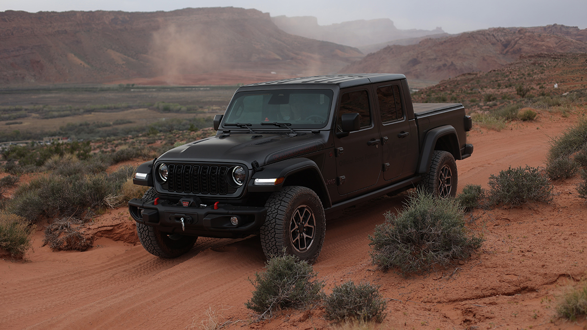 Jeep driving off road