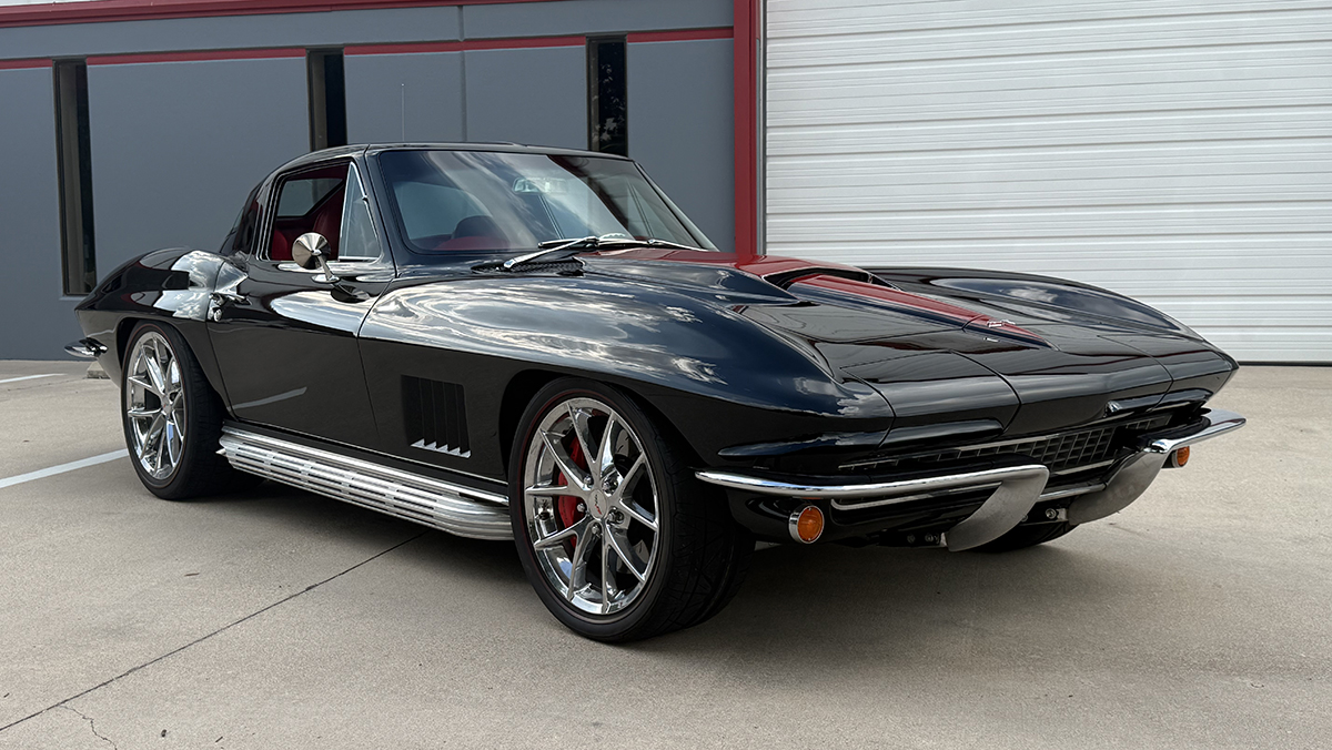 1967 Chevrolet Corvette Custom Coupe front three-quarter view