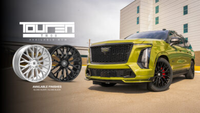Touren TR08 logo next to two wheels and a truck