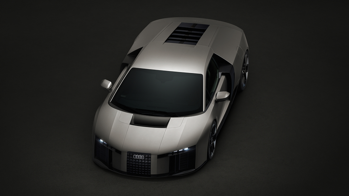 Audi Nuvolari aerial three-quarter front view