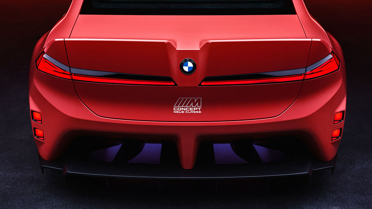 BMW M Concept Neue Klasse from the rear