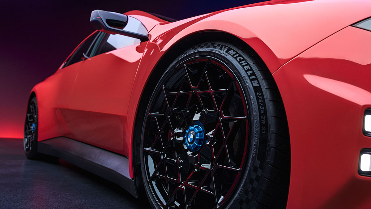 BMW M Concept Neue Klasse low angle from front