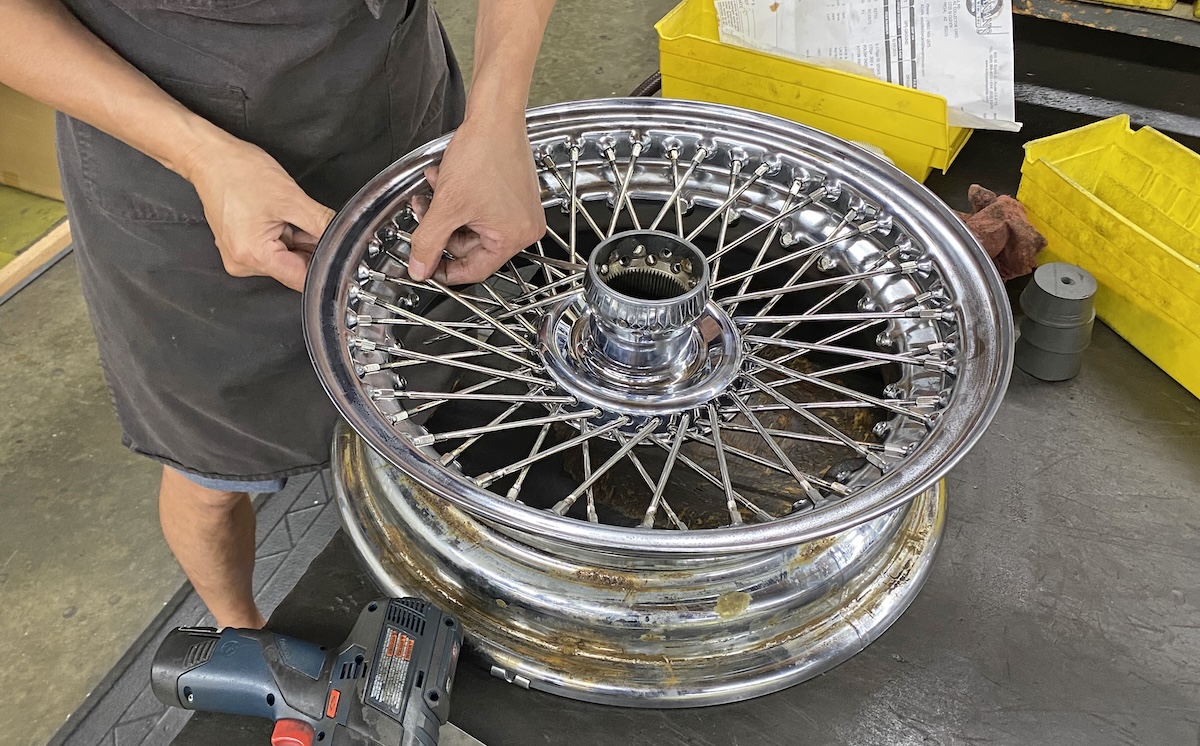 classic wheels spoke tightening silver wheel